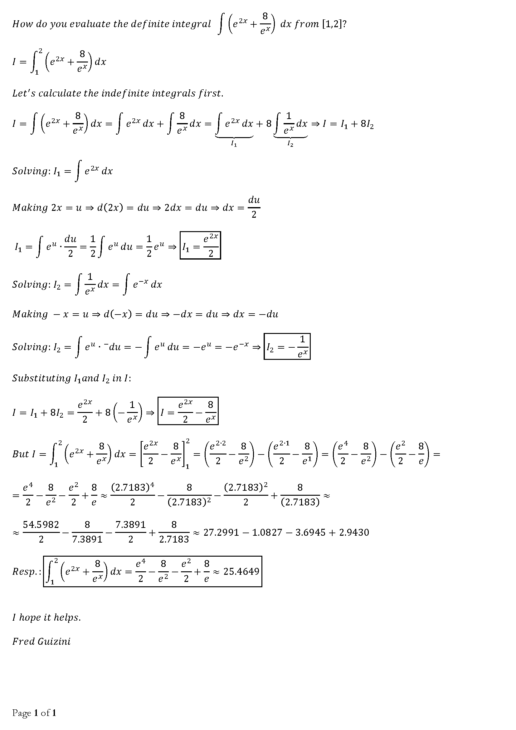 how-do-you-evaluate-the-definite-integral-int-e-2x-8-e-x-dx-from-1-2